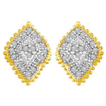 Gold Diamond Studs 1
