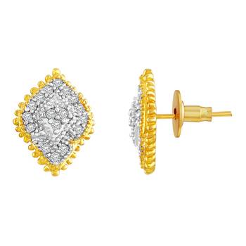 Gold Diamond Studs 3