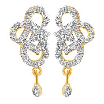 Gold Diamond Danglers Drops 1