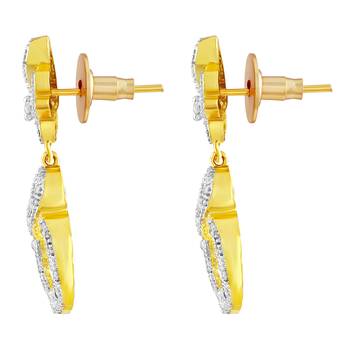 Gold Diamond Danglers Drops 2