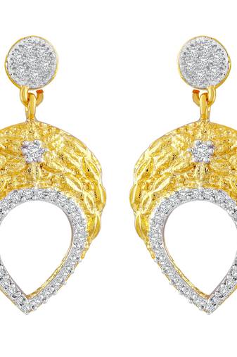 Gold Diamond Danglers Drops