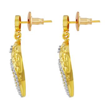 Gold Diamond Danglers Drops 2