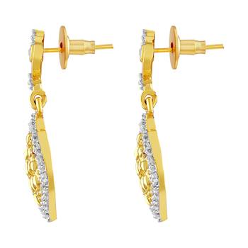 Gold Diamond Danglers Drops 2