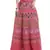 Red Cotton Printed Wrap Around Long Skirt