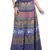 Purple Cotton Printed Wrap Around Long Skirt