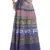 Purple Cotton Printed Wrap Around Long Skirt