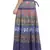 Purple Cotton Printed Wrap Around Long Skirt