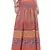 Orange Cotton Printed Wrap Around Long Skirt