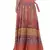 Orange Cotton Printed Wrap Around Long Skirt