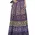 Purple Cotton Printed Wrap Around Long Skirt