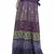 Purple Cotton Printed Wrap Around Long Skirt