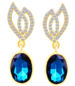 Blue crystal earrings