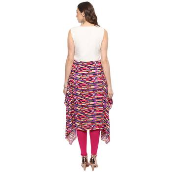 White printed rayon kurtas-and-kurtis 2
