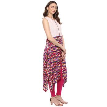 White printed rayon kurtas-and-kurtis 3