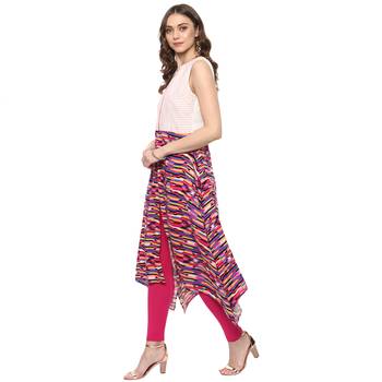 White printed rayon kurtas-and-kurtis 4
