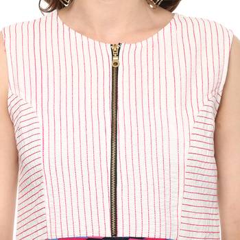 White printed rayon kurtas-and-kurtis 5