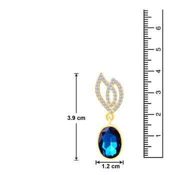 Blue crystal earrings 3