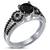 White platinum plated new solitaire with accents wedding ring for women's