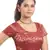 Maroon Ready Made Stitched Padded Blouse With Gold Prints
