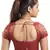 Maroon Ready Made Stitched Padded Blouse With Gold Prints