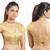 Golden Ready Made Stitched Padded Printed Blouse