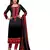 Black Floral Print Cotton Unstitched Salwar Kameez With Dupatta
