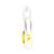 1.2cts yellow sapphire pendant in 92kt white plating, with 925 sterling silver chain