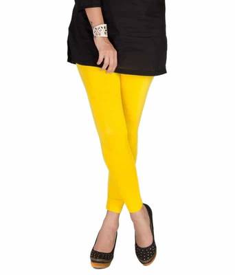 Yellow churidaar cotton leggings 1