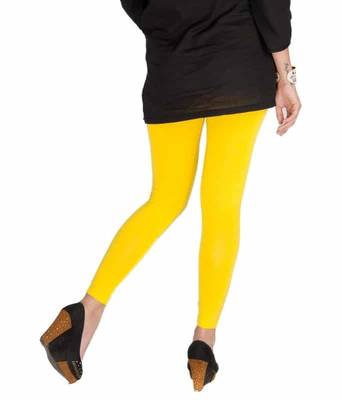 Yellow churidaar cotton leggings 2