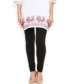 Black churidaar cotton leggings