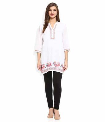 Black churidaar cotton leggings 2