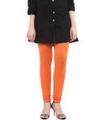 Orange churidaar cotton leggings
