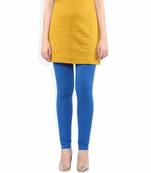 Blue macaw churidaar cotton leggings