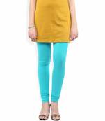 Mexicali turquoise blue churidaar cotton leggings