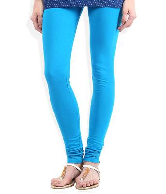 Utha sky blue churidaar cotton leggings 1