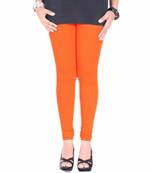 Orange churidaar cotton leggings