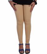 Beige churidaar cotton leggings