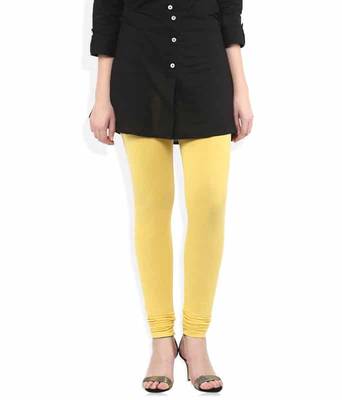 Baby chick yellow churidaar cotton leggings 1