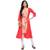 multicolor faux crepe crepe  kurti