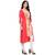 multicolor faux crepe crepe  kurti