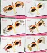 6 Colour Gold Crystal Sticker Eye Corner Face Tattoo