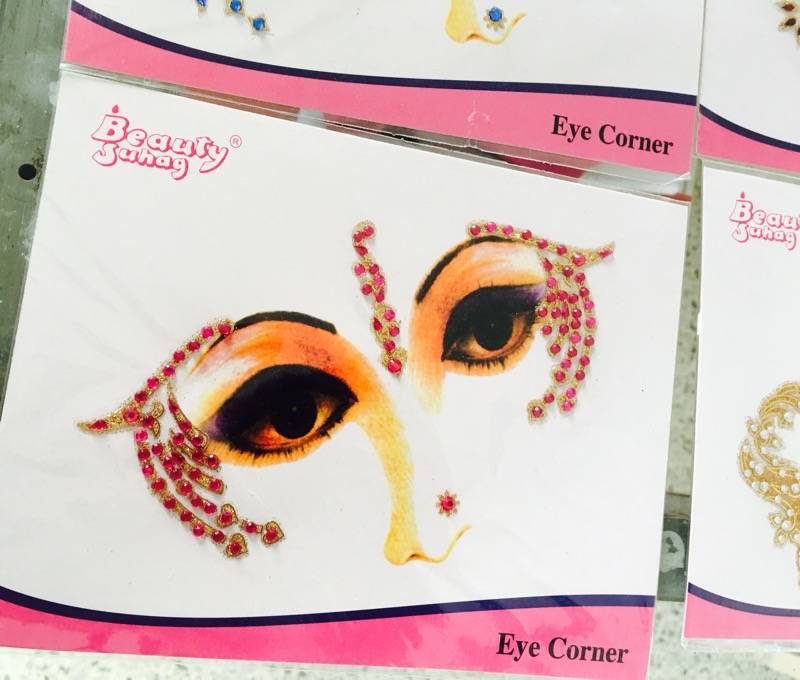 6 Colour Gold Crystal Sticker Eye Corner Face Tattoo