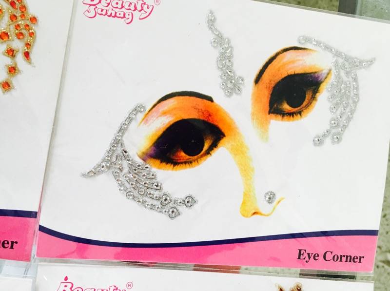 6 Colour Gold Crystal Sticker Eye Corner Face Tattoo