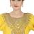 Yellow Hand Stitched Chiffon 100% Polyester Festive Wear Arab Islamic Kaftan