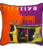 Yellow Taxi Cushion Cover