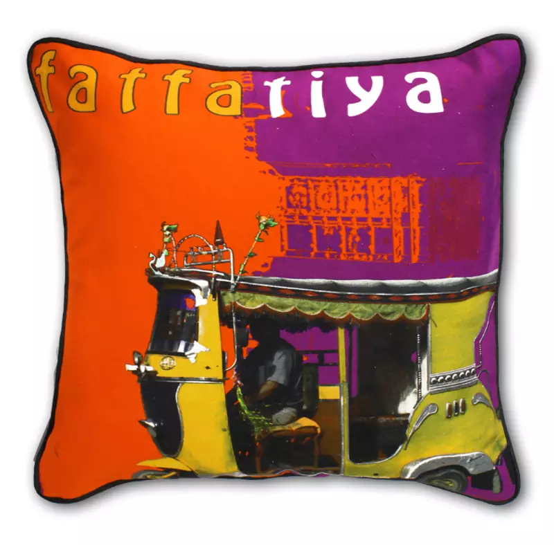 Yellow Taxi Cushion Cover