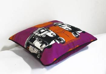Two B & W Taxi Cushion Cover 3