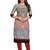 Grey printed cotton cotton-kurtis