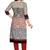 Grey printed cotton cotton-kurtis
