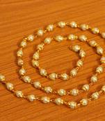 Pearl Gold Look Single Line Necklace